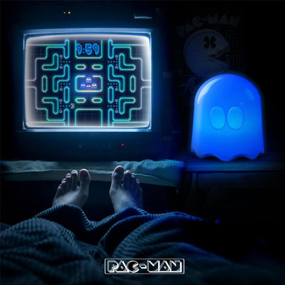  Lampe Pac-Man  Fantme Led  Tlecommande -  PacMan Ghost  39,95 € - Stickboutik.com