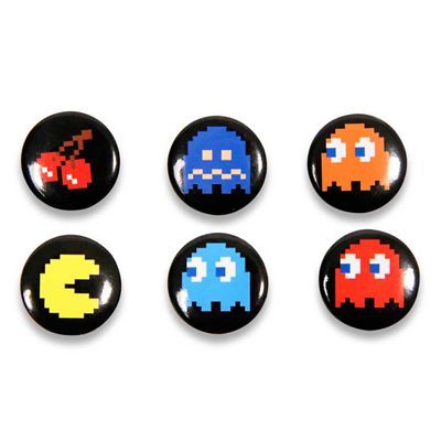 Pac-Man Badges (pack de 6) Pac Man  5,90 € - Stickboutik.com
