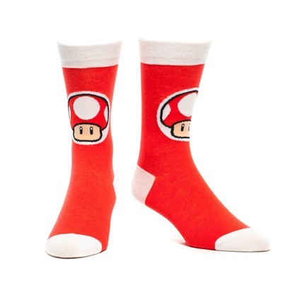 Chaussettes Nintendo Mushroom Rouge -  Super Mario  6,9 € - Stickboutik.com