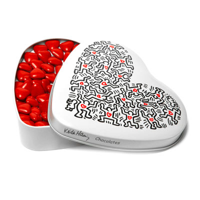 Chocolats Boite Heart Keith Haring  8,50 € - Stickboutik.com