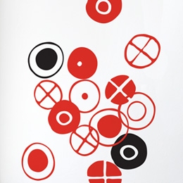 Sticker muraux Circles M par Charles EAMES - Stickers muraux Design - Une exclusivit Stickboutik.com
