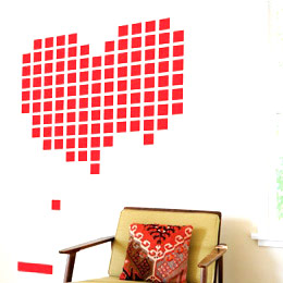 Sticker muraux Heart Breakout par HybridDesign - Stickers muraux Gant: Soldes & Bon Plans Stickboutik.com, originaux et indits