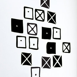 Sticker muraux Crosspatch M par Charles EAMES - Stickers muraux Design - Une exclusivit Stickboutik.com