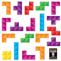 SOLDES Stickers muraux Tetris