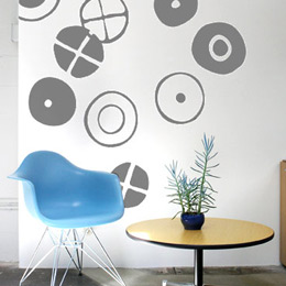 Stickers Design et Papier Peint Adhsif Circles XL par Charles EAMES - Stickers muraux Design originaux et indits