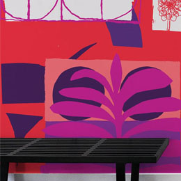 Stickers Design et Papier Peint Adhsif Purple Leaf par Neasden CC - Stickers muraux Design originaux et indits