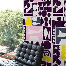 Stickers Design et Papier Peint Adhsif Pink Mountain par Neasden CC - Stickers muraux Design originaux et indits