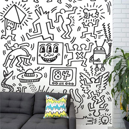 Sticker muraux Symboles par Keith Haring - Stickers NOUVEAUTES 
