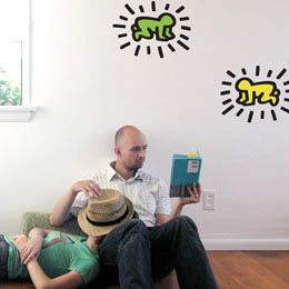Sticker muraux Radiant Baby L par Keith Haring - Stickers muraux Gant: Soldes & Bon Plans Stickboutik.com, originaux et indits
