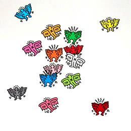 Sticker muraux Angels par Keith Haring - Stickers muraux Design - Une exclusivit Stickboutik.com
