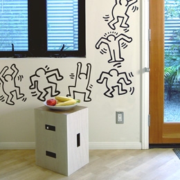 Sticker muraux Dancers XL par Keith Haring - Sticker muraux gants indits & officiels!