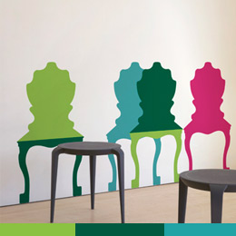 Sticker muraux Chair Mix A Lot par Studio Habraken - Sticker muraux gants indits & officiels!