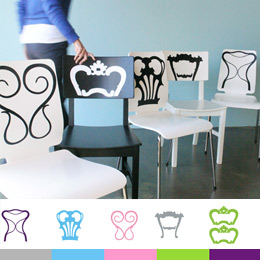 Sticker muraux Dos de chaises par Studio Ha... - Stickers muraux Gant: Soldes & Bon Plans Stickboutik.com, originaux et indits
