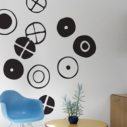 Stickers Design et Papier Peint Adhsif Circles XL par Charles EAMES - Stickers muraux Design originaux et indits