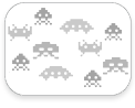 stickboutik.com - Stickers Mini Space Invaders (Petit modle) - REPOSITIONNABLES