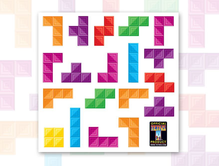 Stickers Muraux et stickers deco Stickers muraux Tetris Cube (Large) chez stickboutik.com