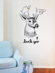 Stickers muraux Buck You par Sam Flores