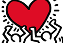 Stickers Gants: Sticker Dancing Heart  Keith Haring - 74.95 €